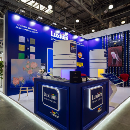 Стенд для компании Акзо Нобель на MosBuild 2025